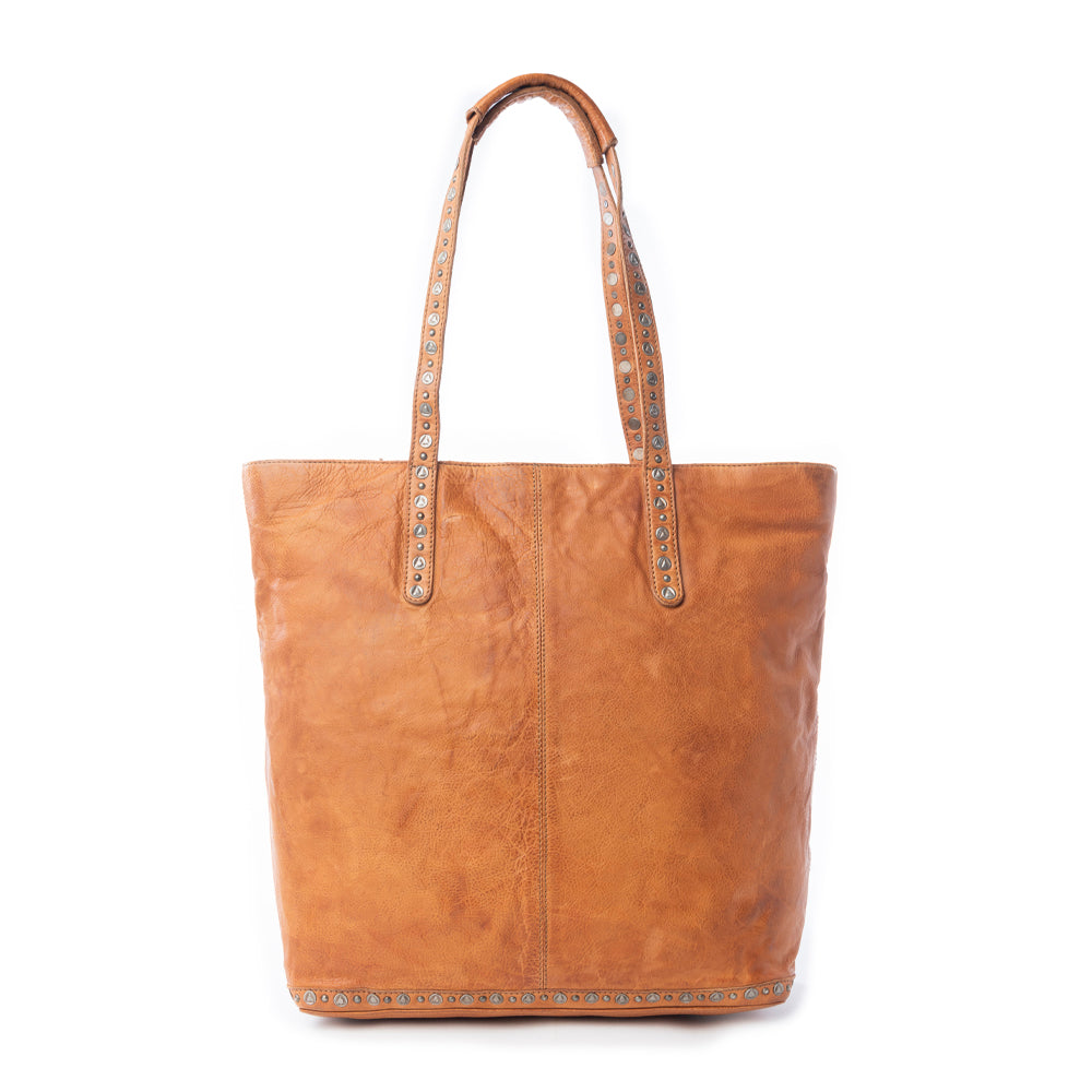 Sierra Crest Leather Bag in Antique Gold