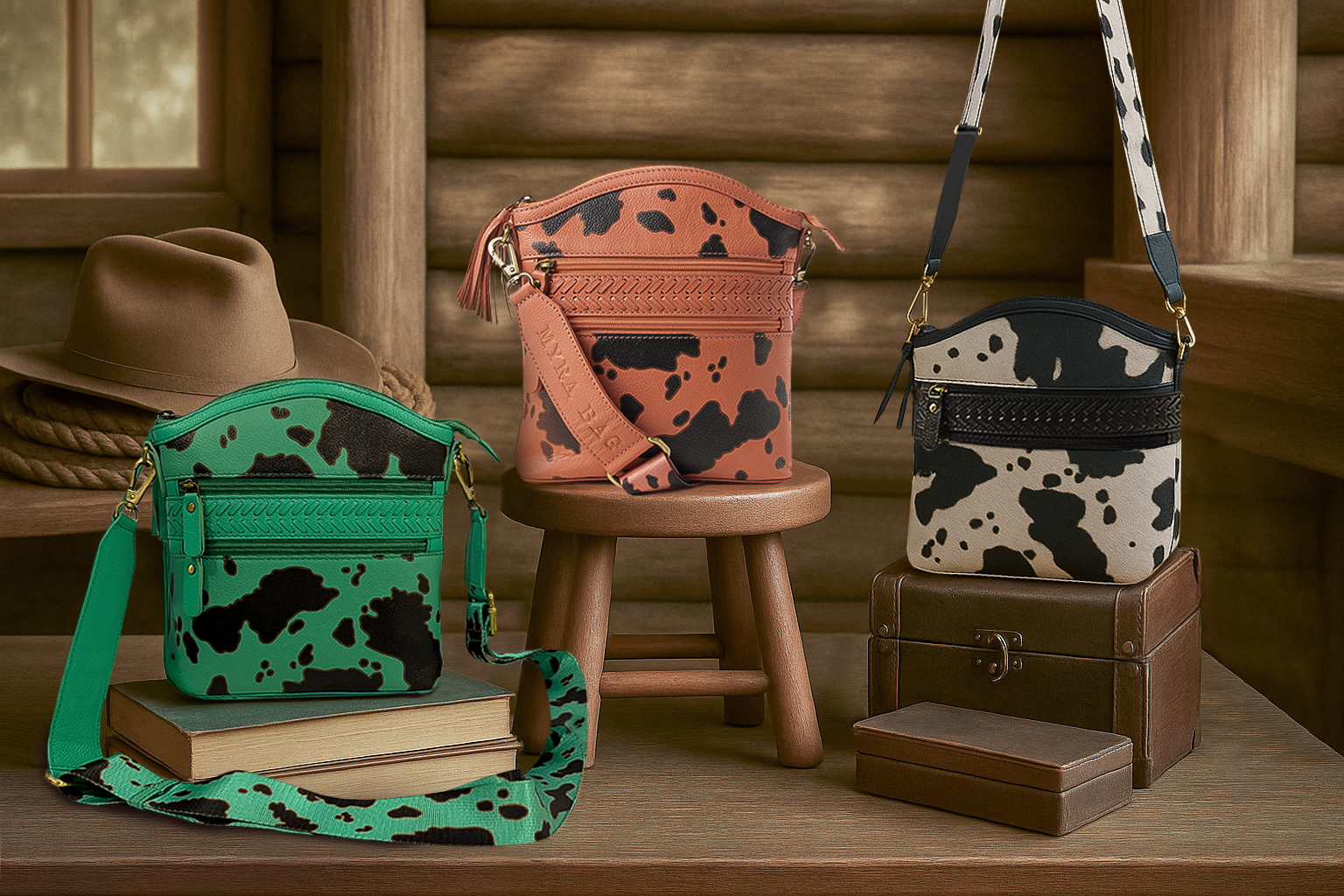 Prairie Sage Spotted Shoulder Bag Variant Combo