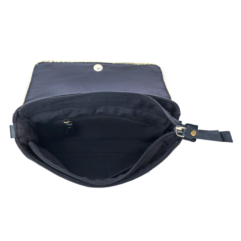 Velvet Ember Crossbody Bag in Golden Shadow