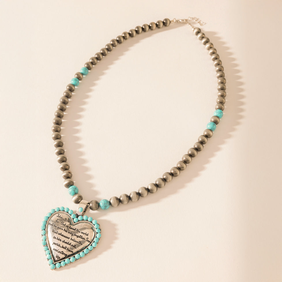 Heart of the Frontier Necklace in Storm Oasis