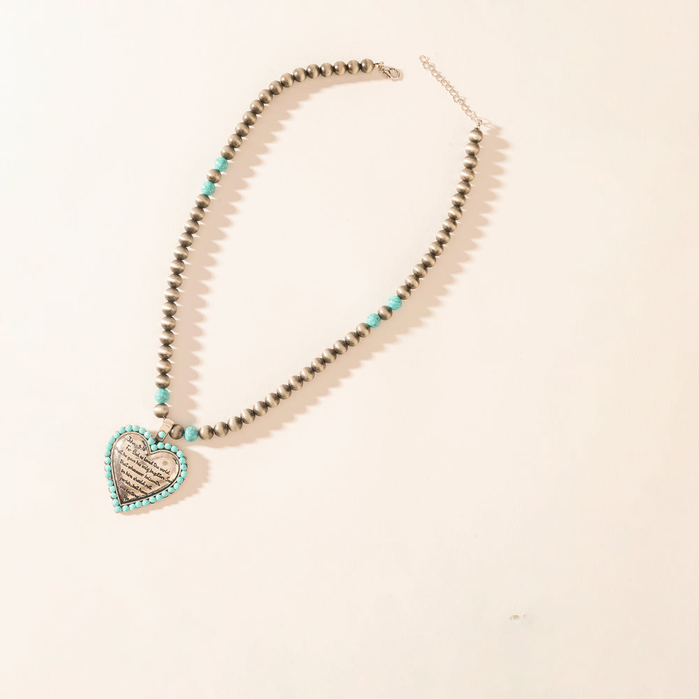 Heart of the Frontier Necklace in Storm Oasis