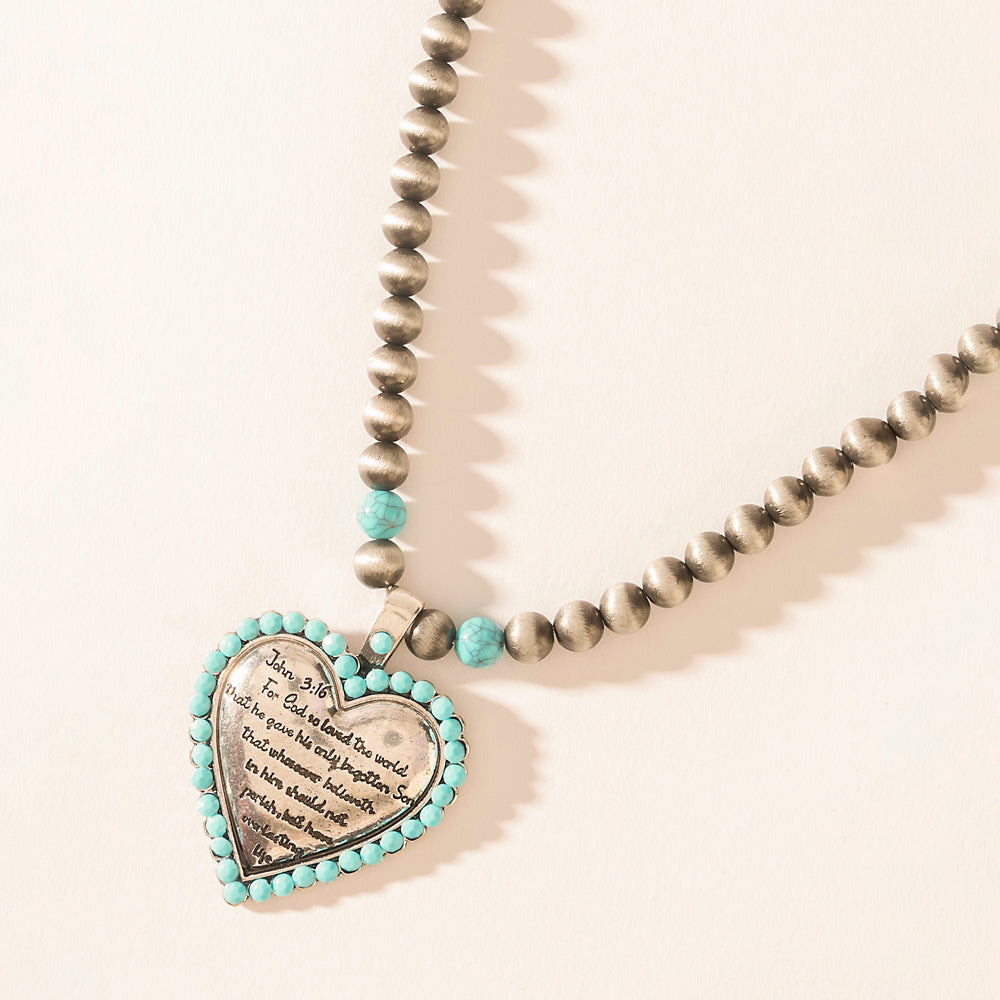 Heart of the Frontier Necklace in Storm Oasis