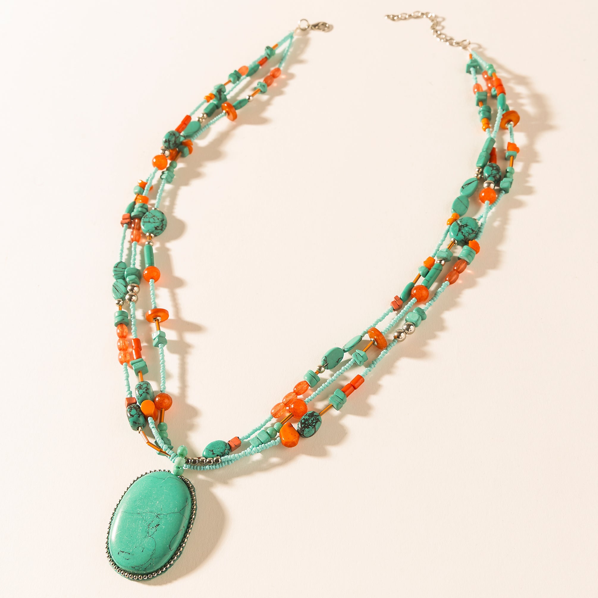 Prairie Jewel Pendant Necklace in Sierra Sky