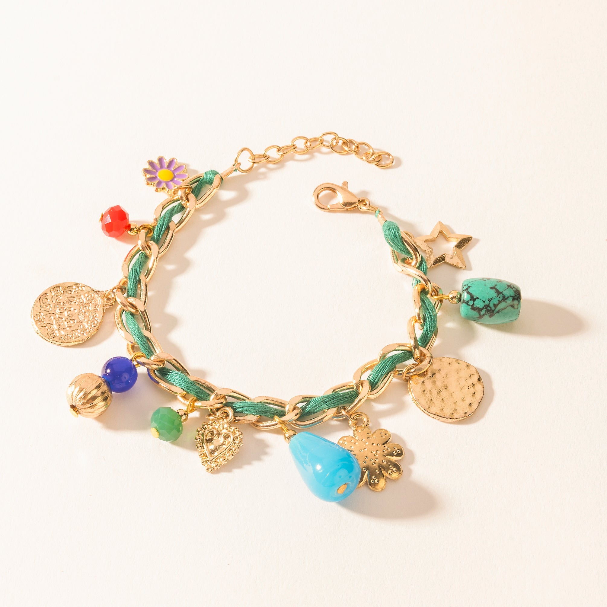 Trail Treasure Charm Bracelet in Canyon Turquoise