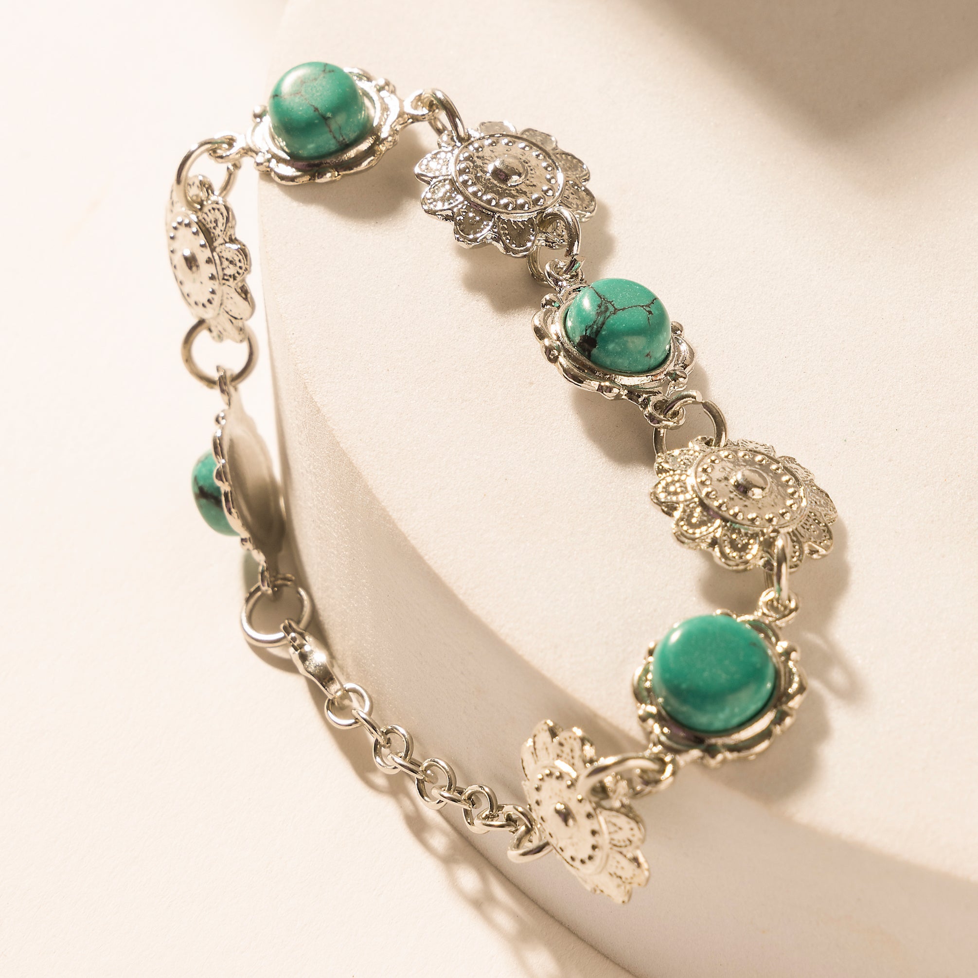 Sunset Trails Bracelet Set in Mint Sky Silver