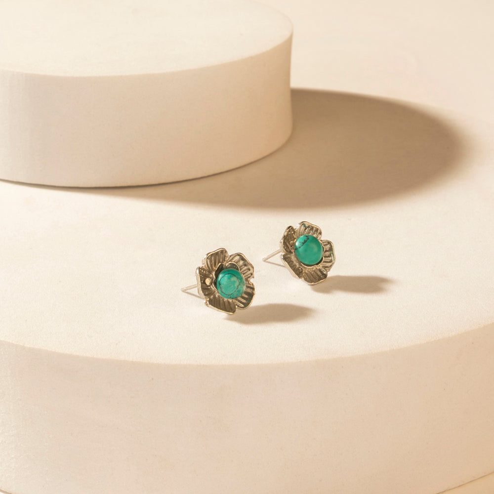 Moonbeam Earrings Set in Silver Shine