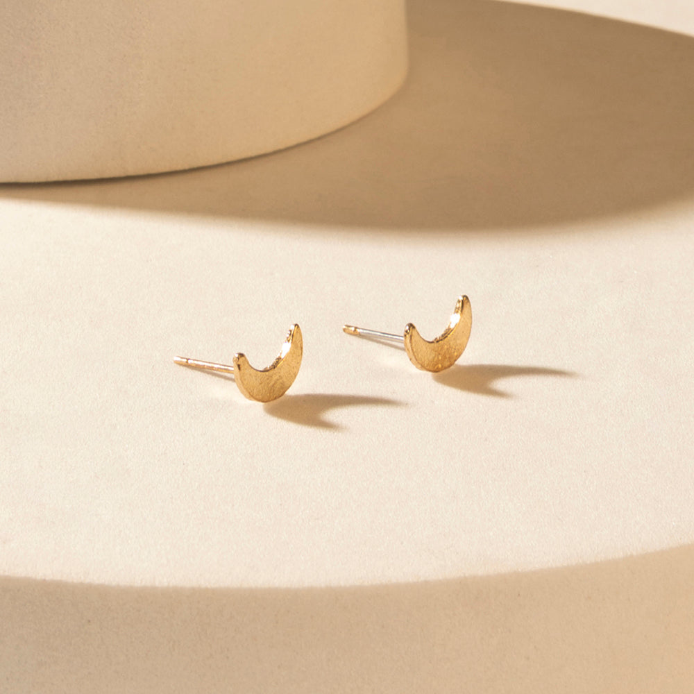 Moonbeam Earrings Set in Silver Shine