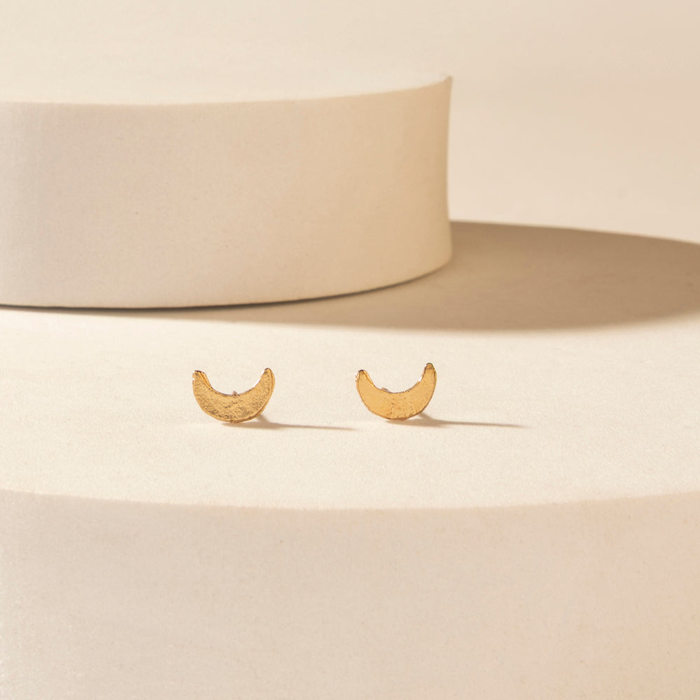 Moonbeam Earrings Set in Silver Shine