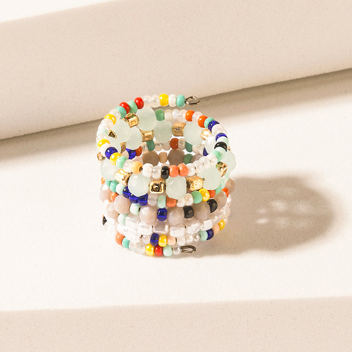 Viva Spiral Ring In Multicolor