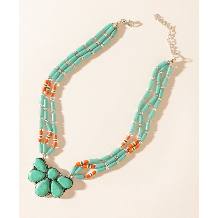 Blue Mirage Necklace in Ocean Blue