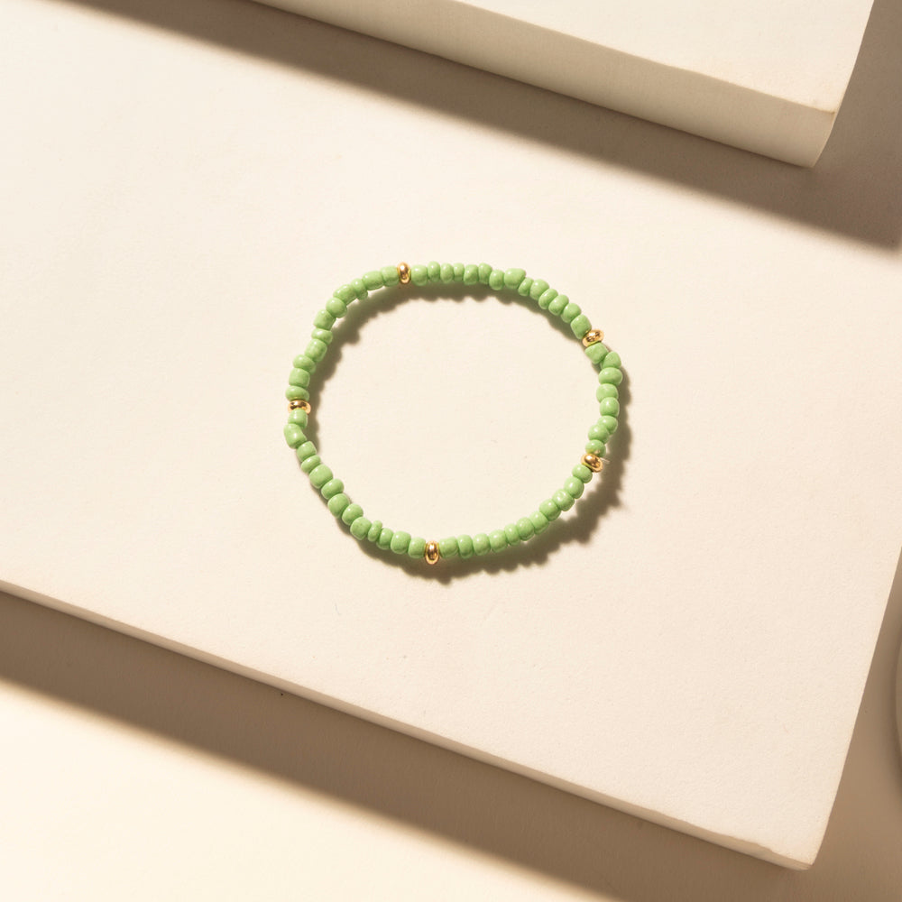 Palomino Shine Stack Bracelet in Frost Green