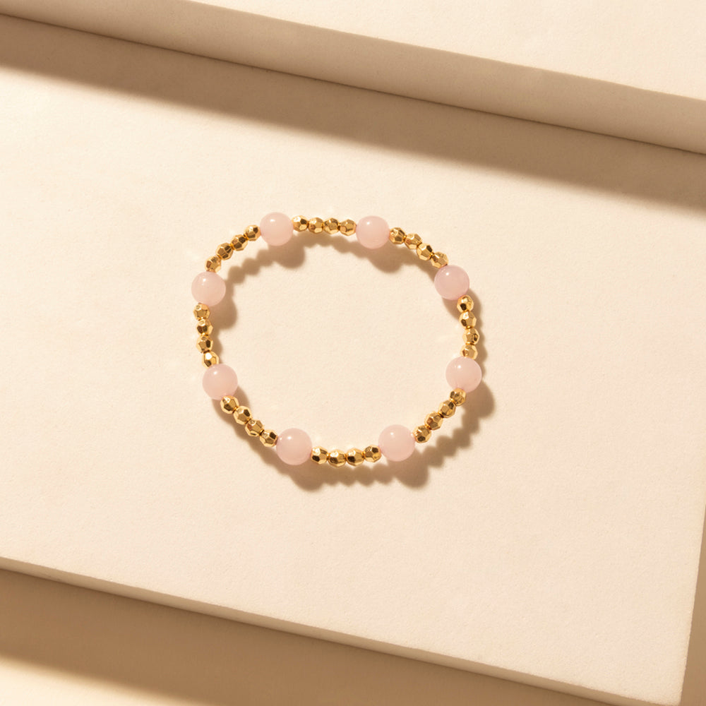 Amethyst Trail Stack Bracelet in Desert Orchid