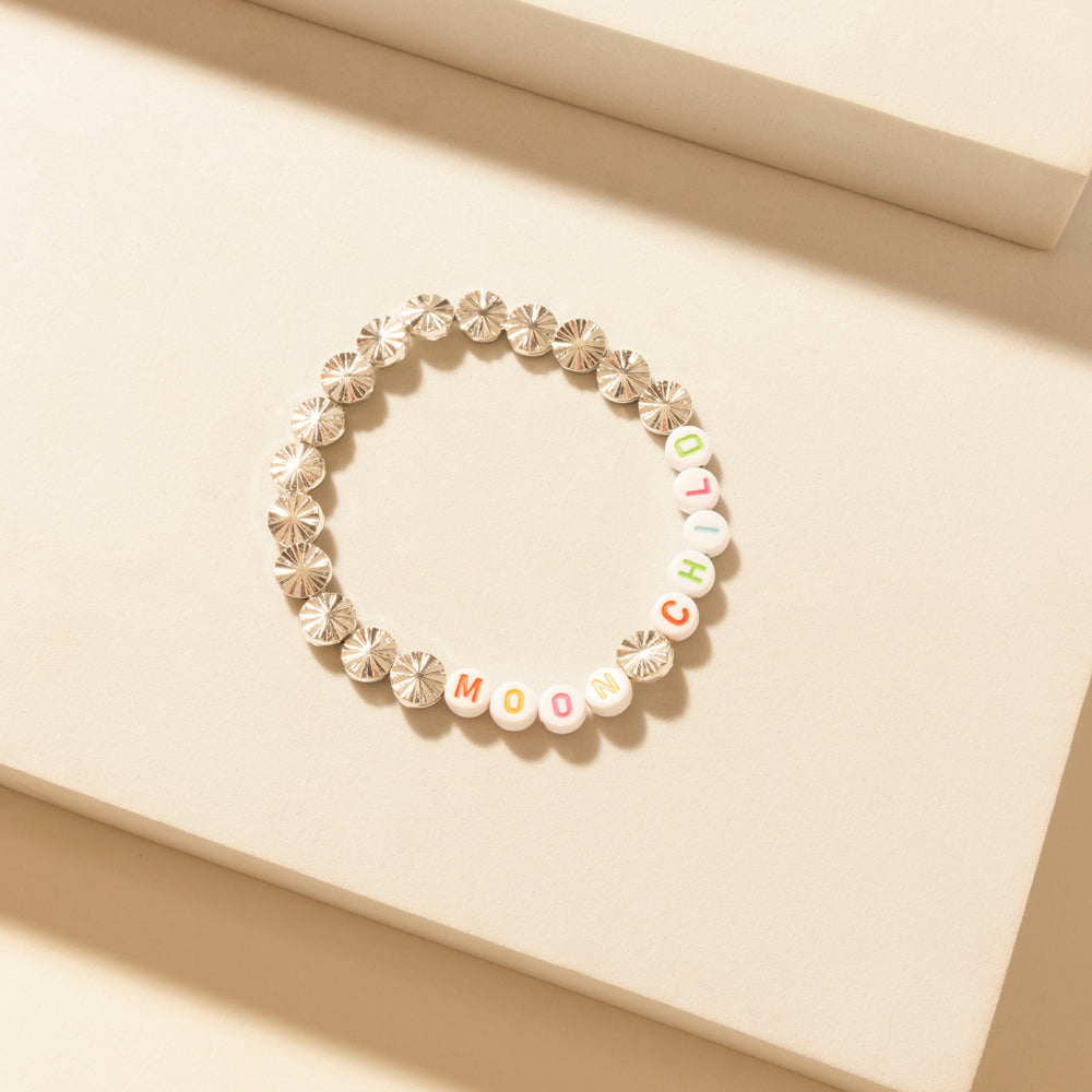 Iron Moon Stack Bracelet in Blue Forge