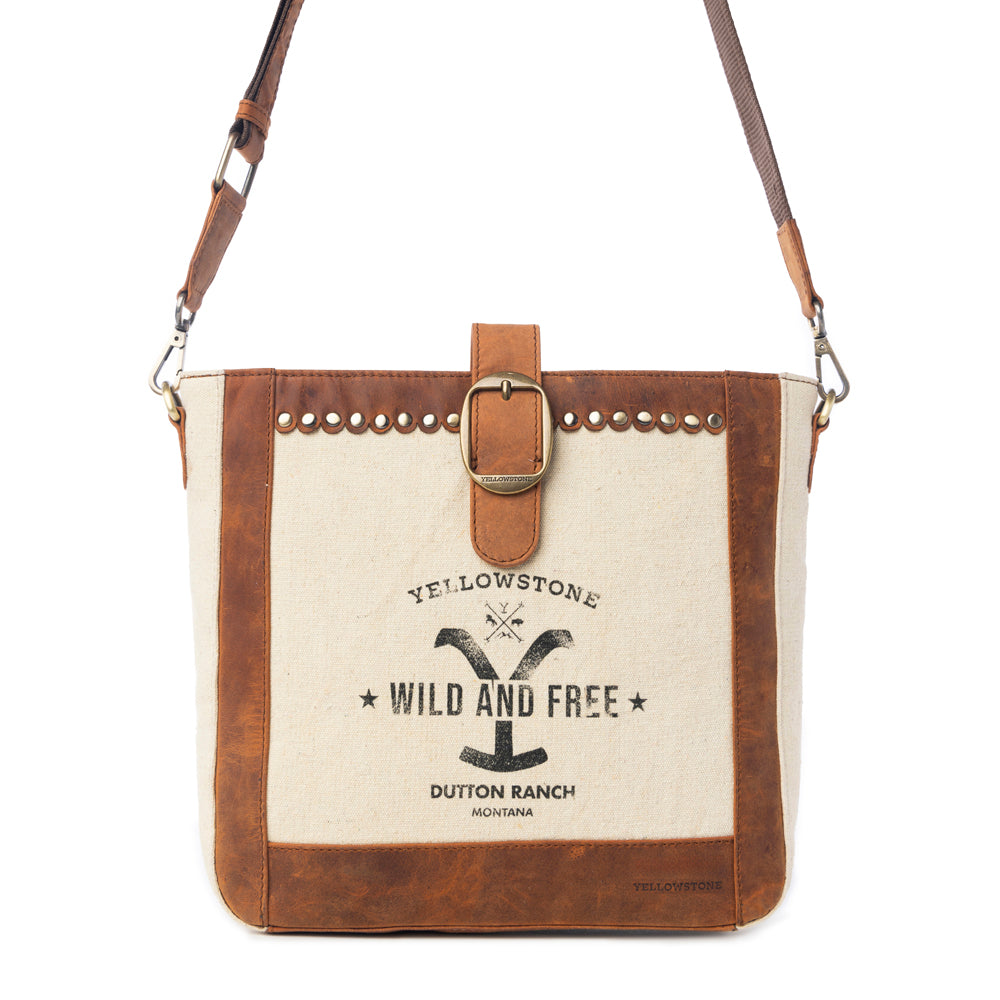 Yellowstone Lone Star Ivory Satchel Bag