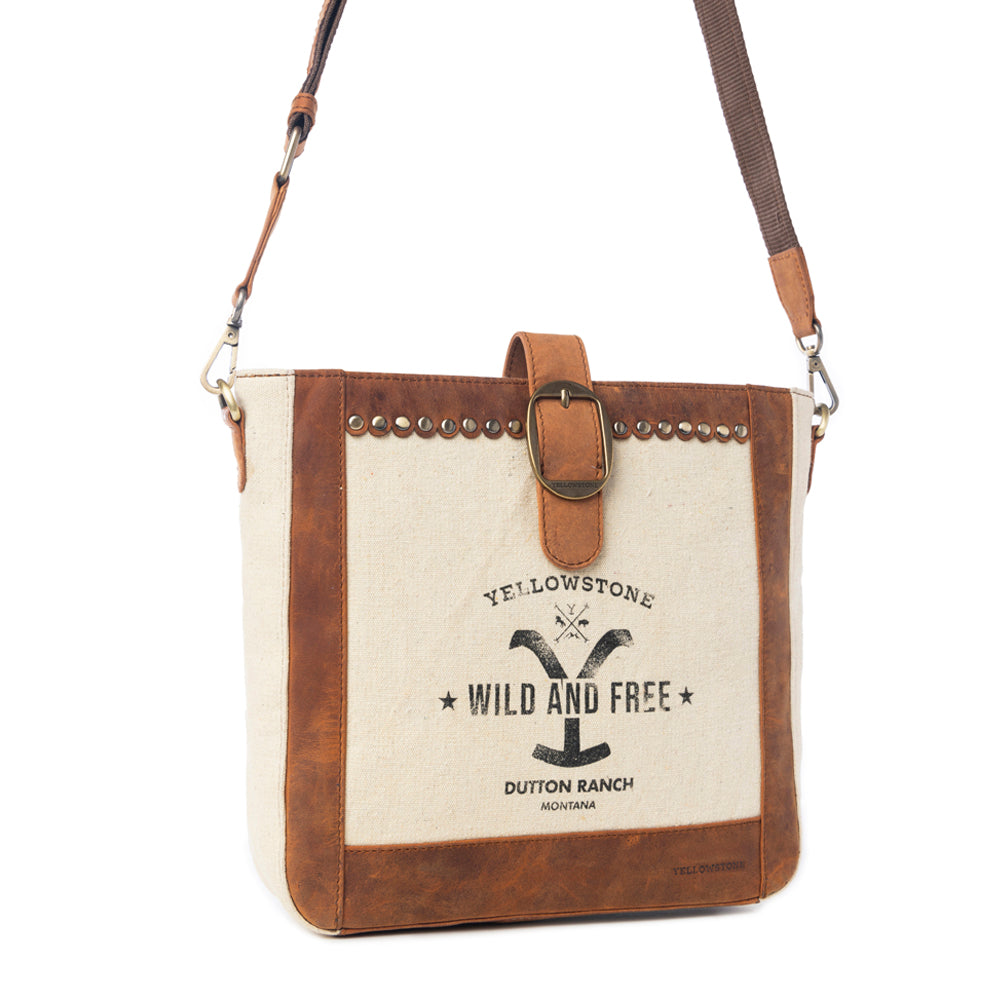 Yellowstone Lone Star Ivory Satchel Bag