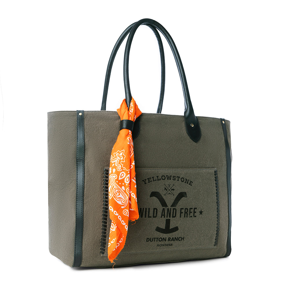 Yellowstone Velorra Ash Weekender Bag with Scarf