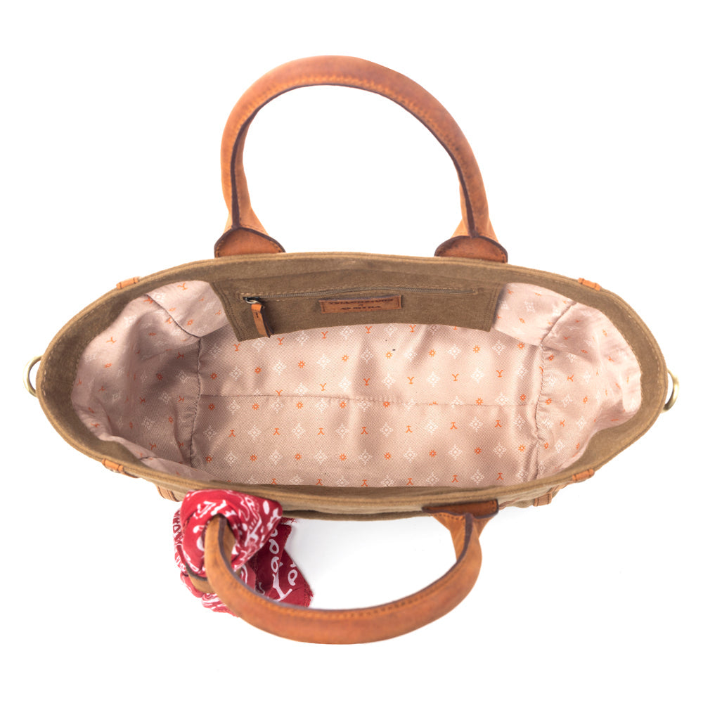 Yellowstone Montana Amber CrossBody Bag with Scarf