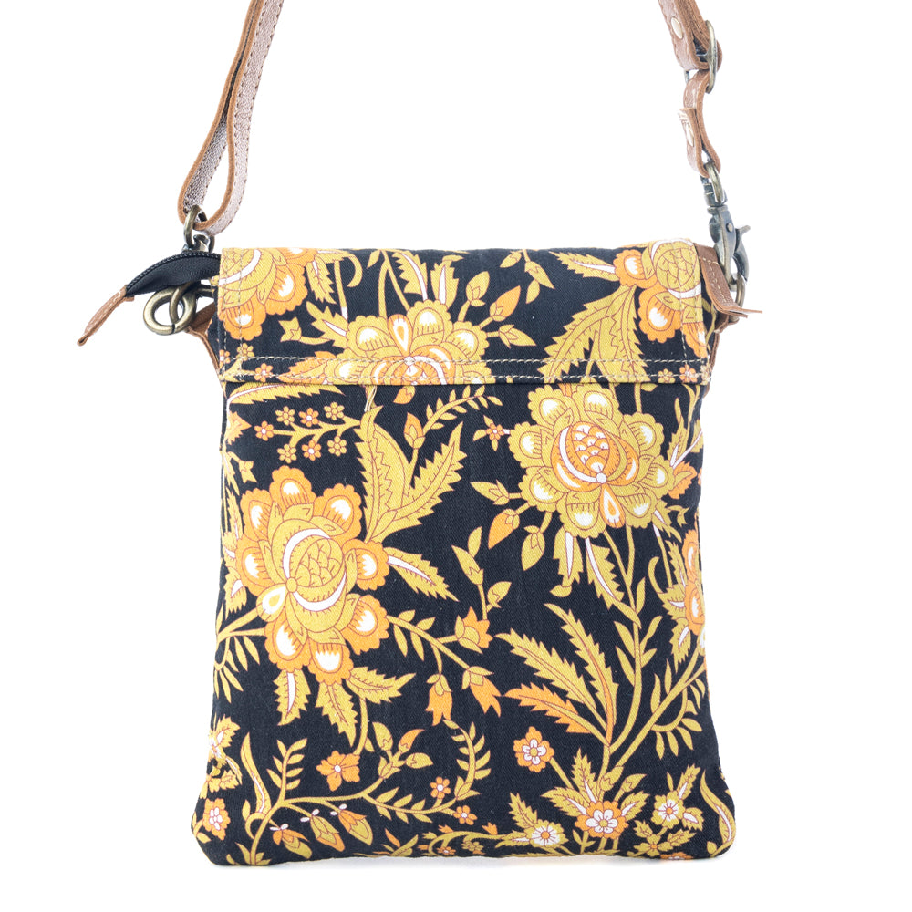 Sunlit Grove Crossbody Bag in Golden Noir