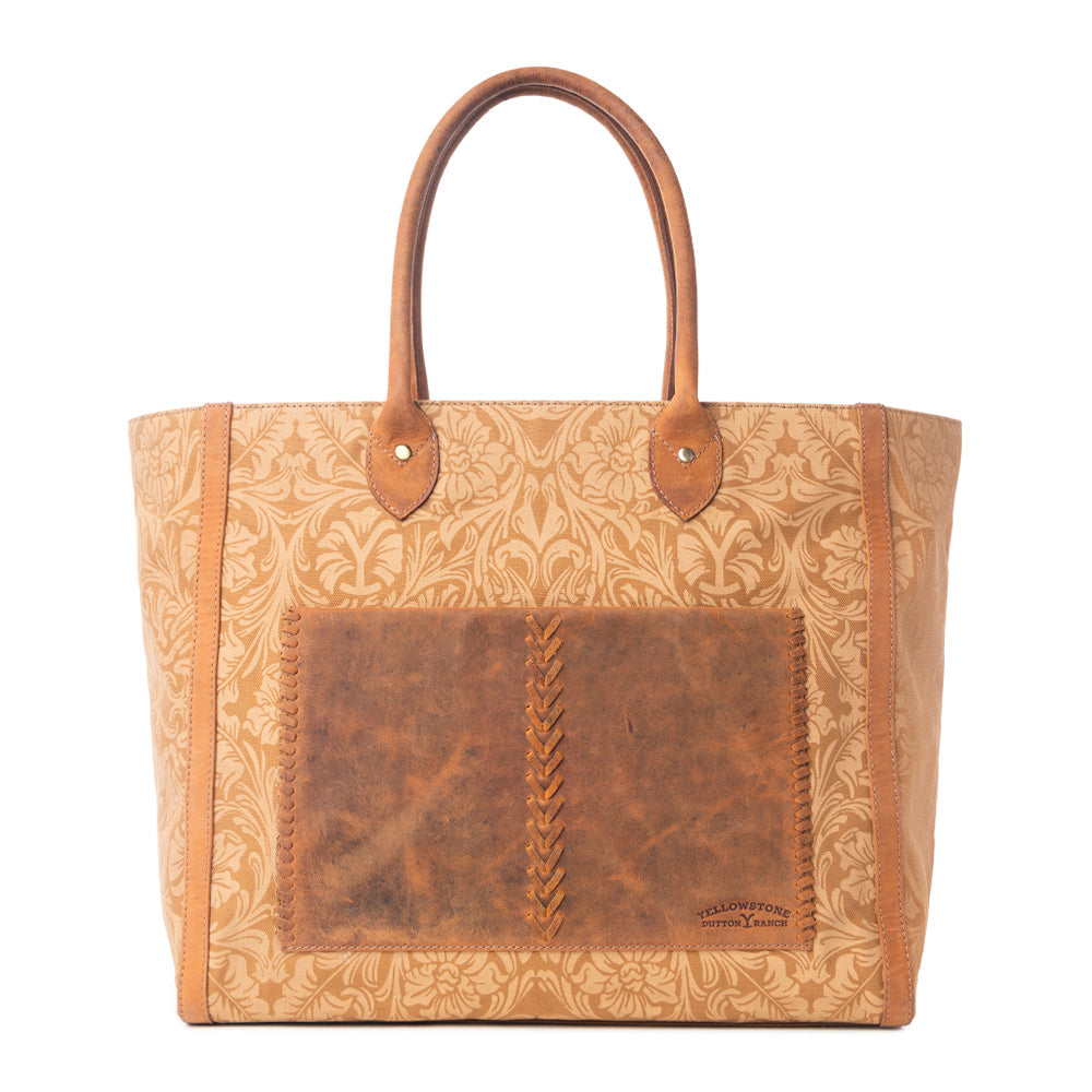 Yellowstone Chief Weekender Bag with Pockets in Amber