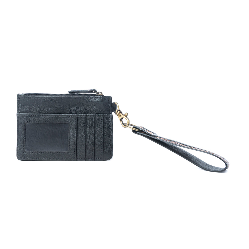 Wildflower Mesa Handtooled Hairon Leather Card Holder Variant Combo