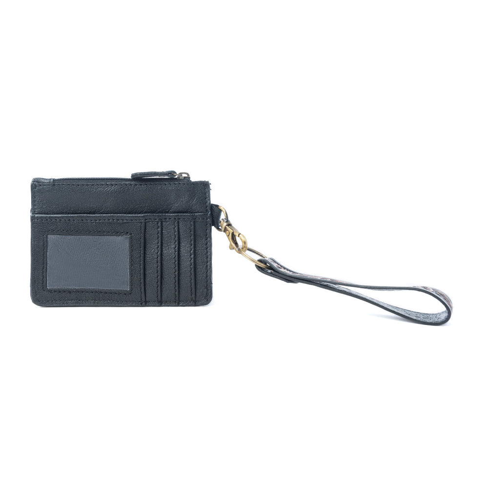 Wildflower Mesa Handtooled Hairon Leather Card Holder Variant Combo