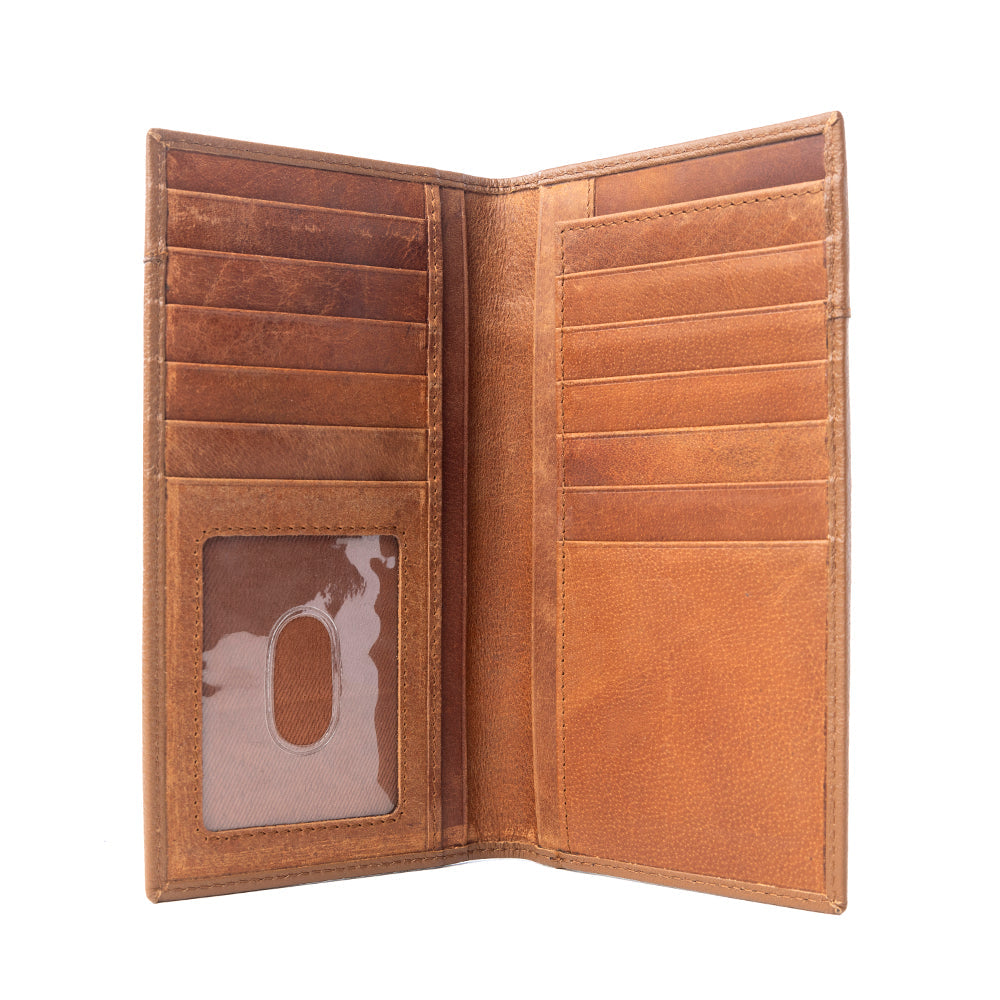 Rustler’s Pride Leather Wallet for Men in Wildhide Oak