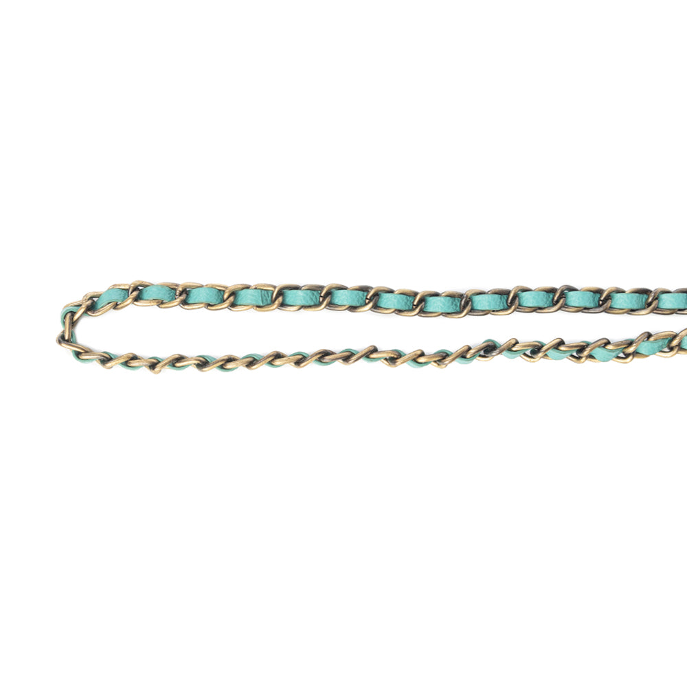 Cowgirl Lasso Phone Chain in Silver & Teal
