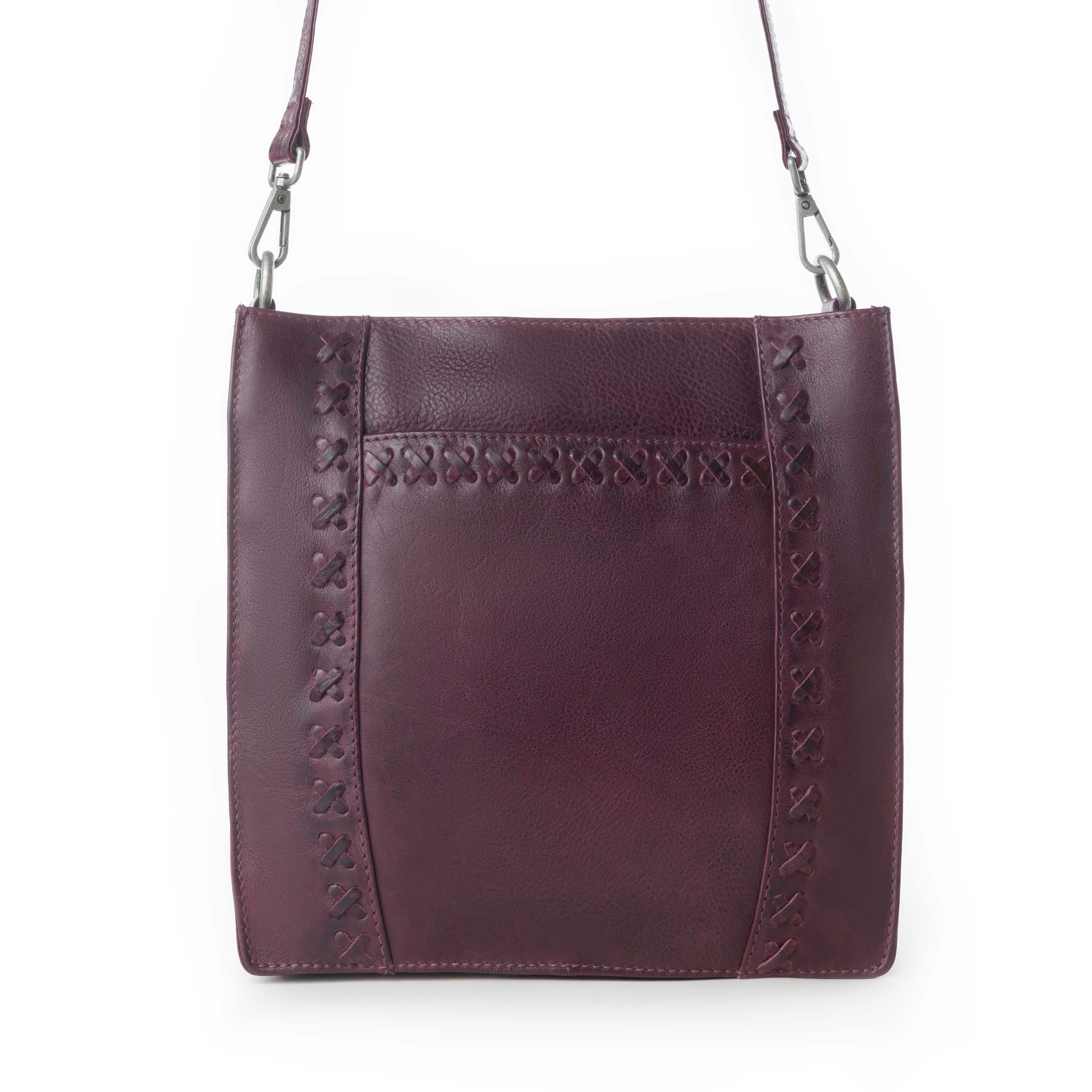 Zidana Mirelle Woven Veg Tanned Leather Sling Bag Variant Combo