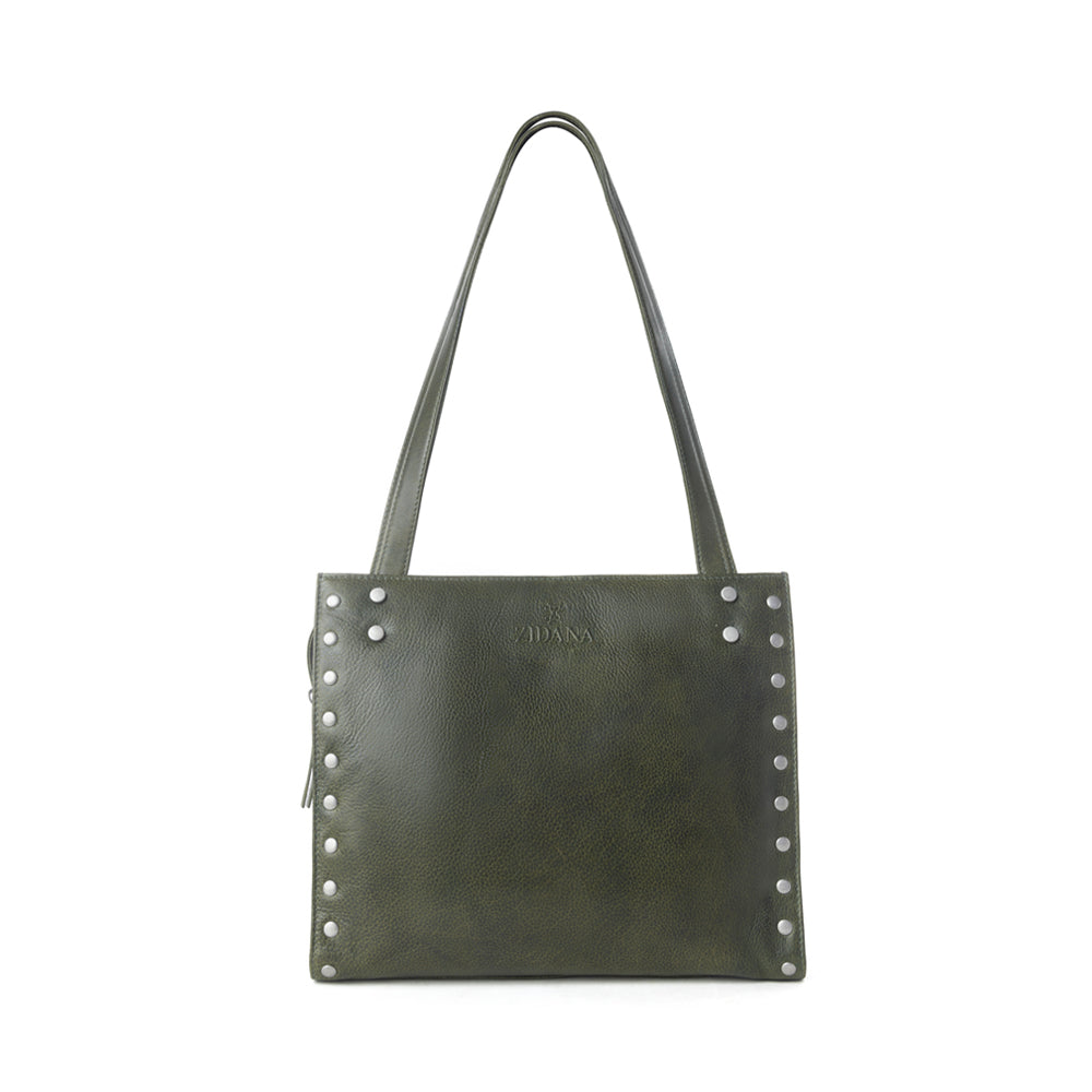 Zidana Aria Amethyst Veg Tanned Leather Tote Bag Variant Combo