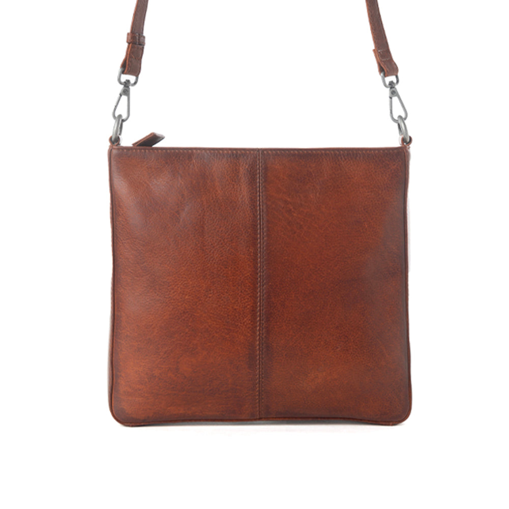 Zidana El Paso Twin Veg Tanned Leather Crossbody Bag Variant Combo
