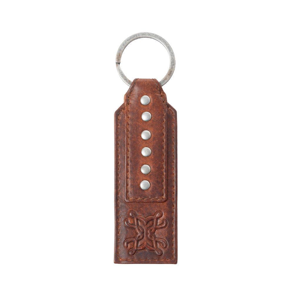 Zidana Highland Studded Veg Tanned Leather Keyfob Variant Combo