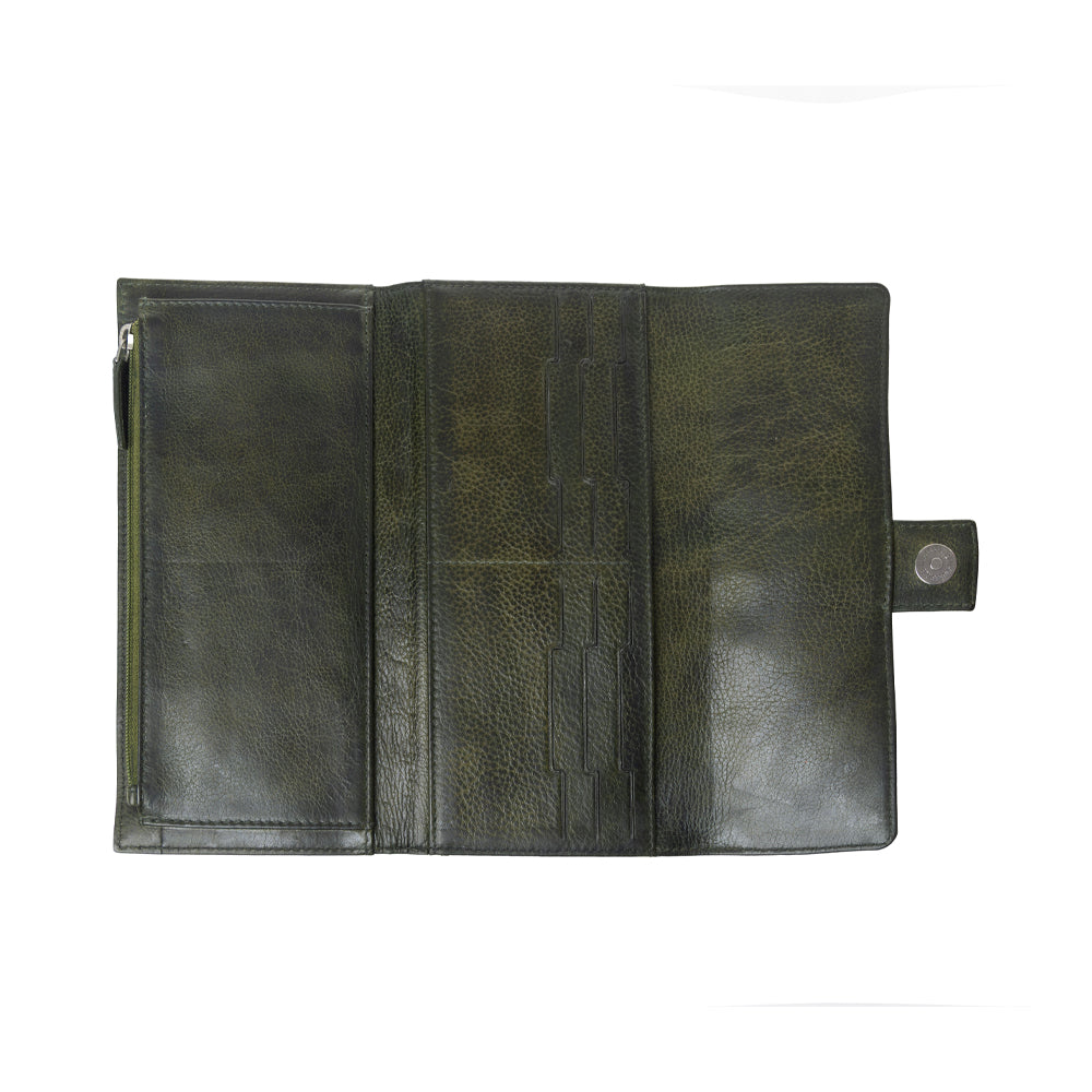 Zidana Santa Fe Woven Veg Tanned Leather Wallet Variant Combo