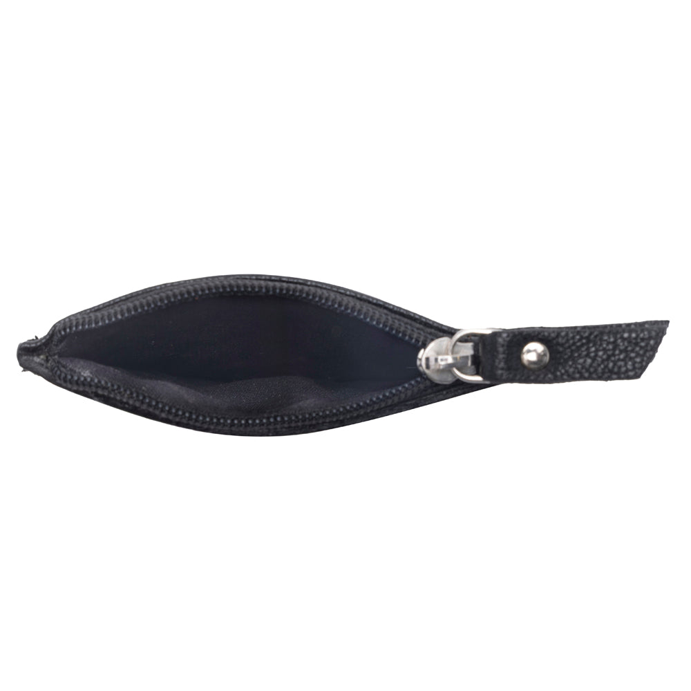 Briar Creek Handtooled Leather Credit Card Holder in Ebony Caramel