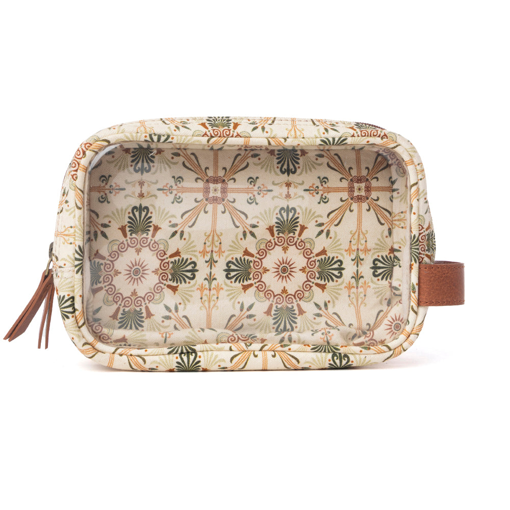 Willow Grove Cotton & Plastic Men's Shaving Kit in Oat Khaki