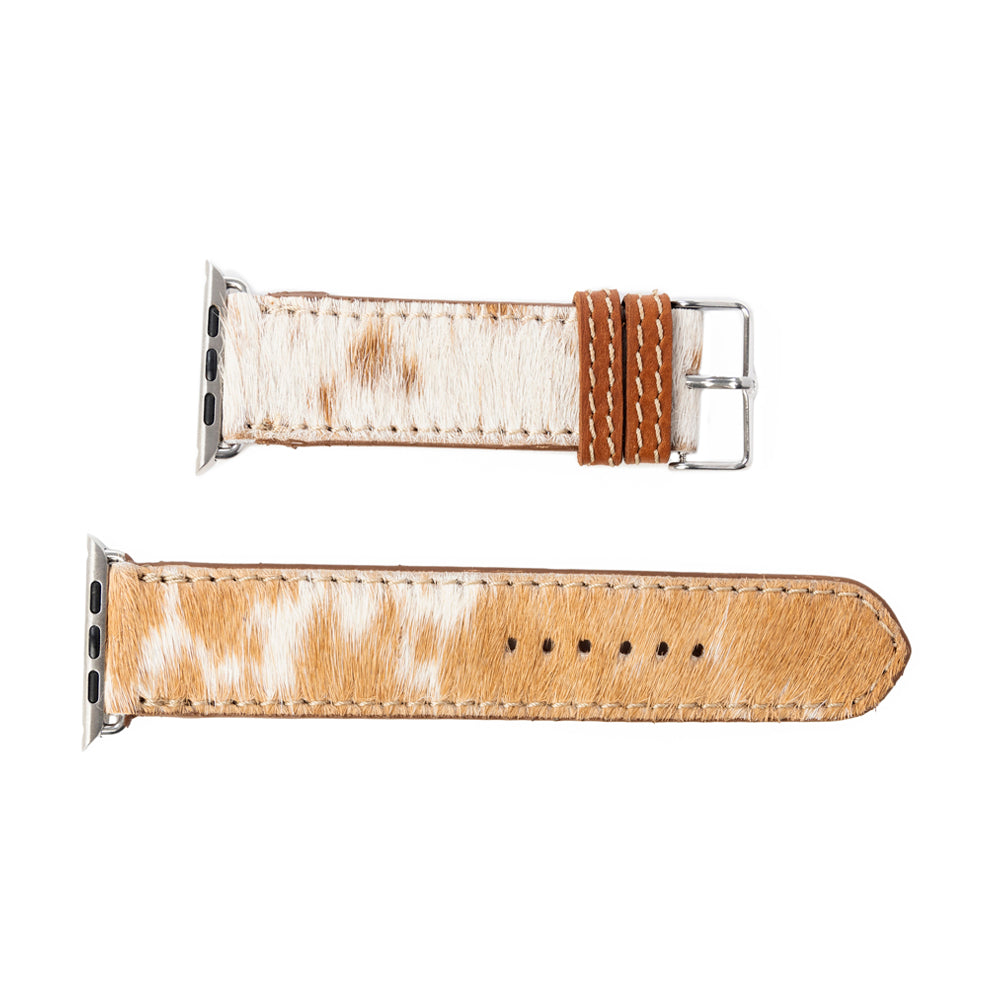 Palomino Plains Western Watch Band in White