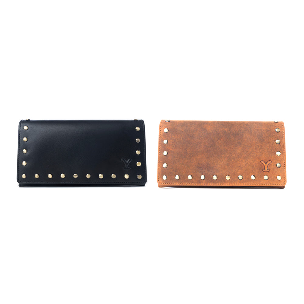 Yellowstone Caldera Leather Wallet with Rivets Variant Combo