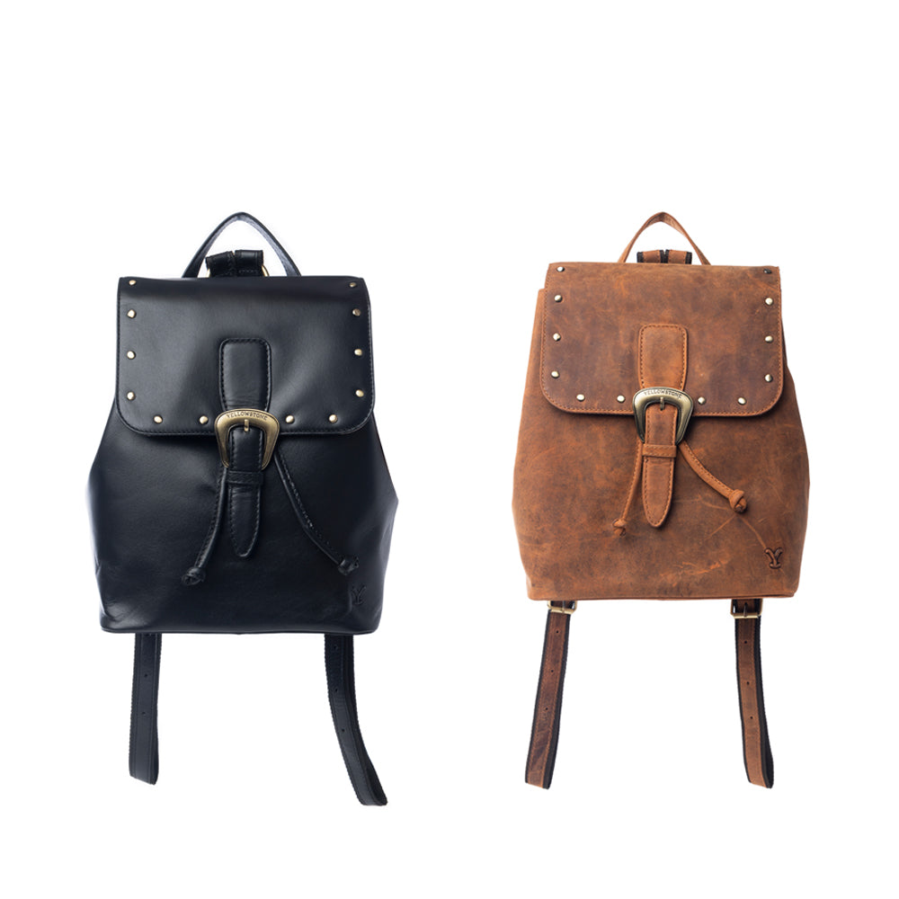 Yellowstone Longhorn Studded Leather Backpack Variant Combo