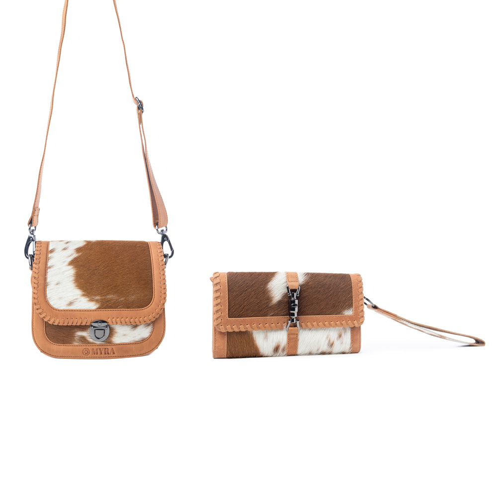 Sunset Mirage Hairon Leather Bag & Wallet Duo