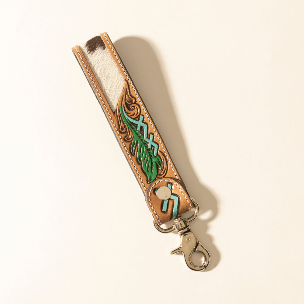 Moonflower Handtooled Leather Keyfob Variant Combo