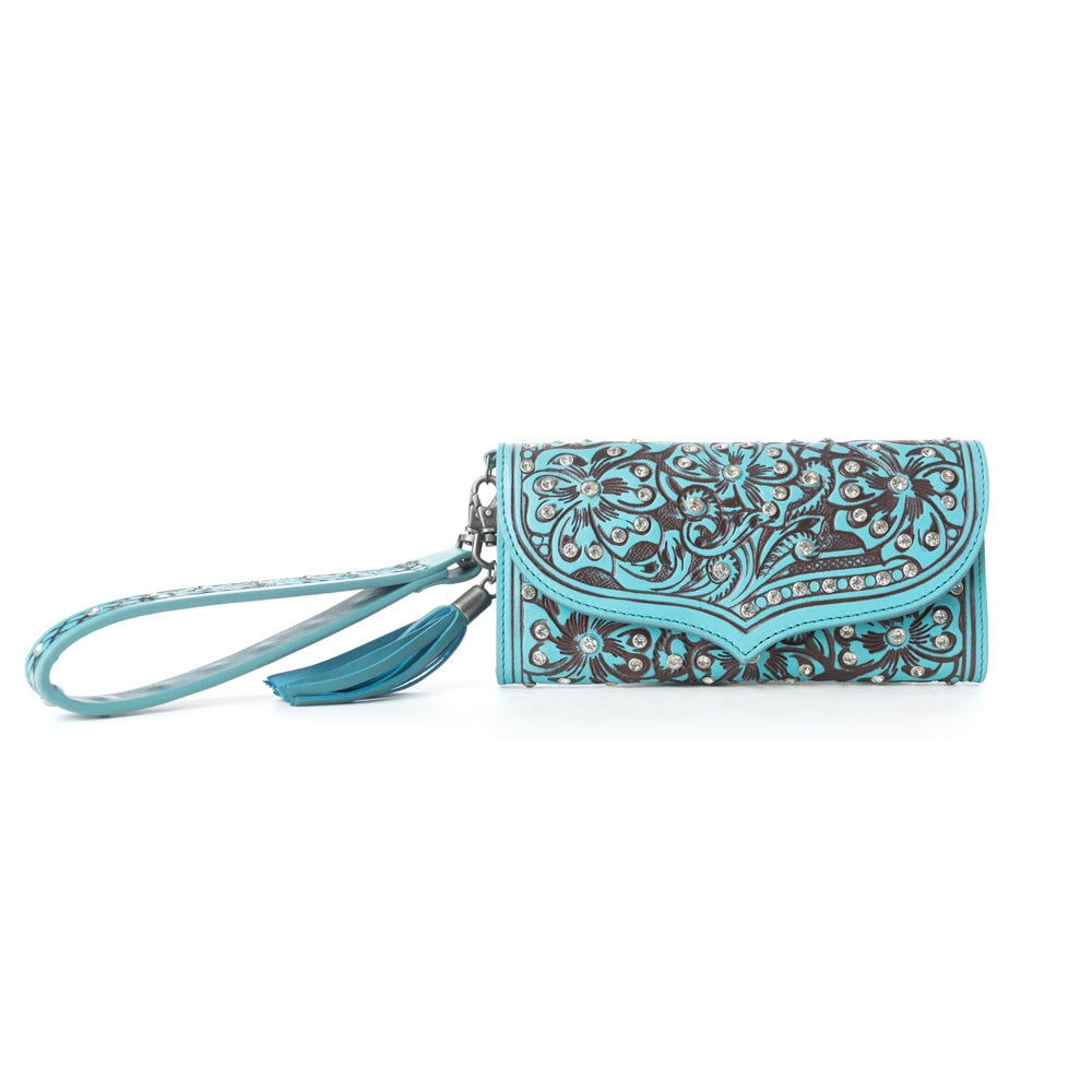 Wildflower Story Handtooled Leather Wallet Variant Combo