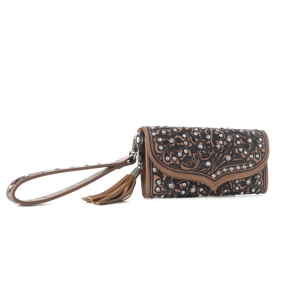 Wildflower Story Handtooled Leather Wallet Variant Combo