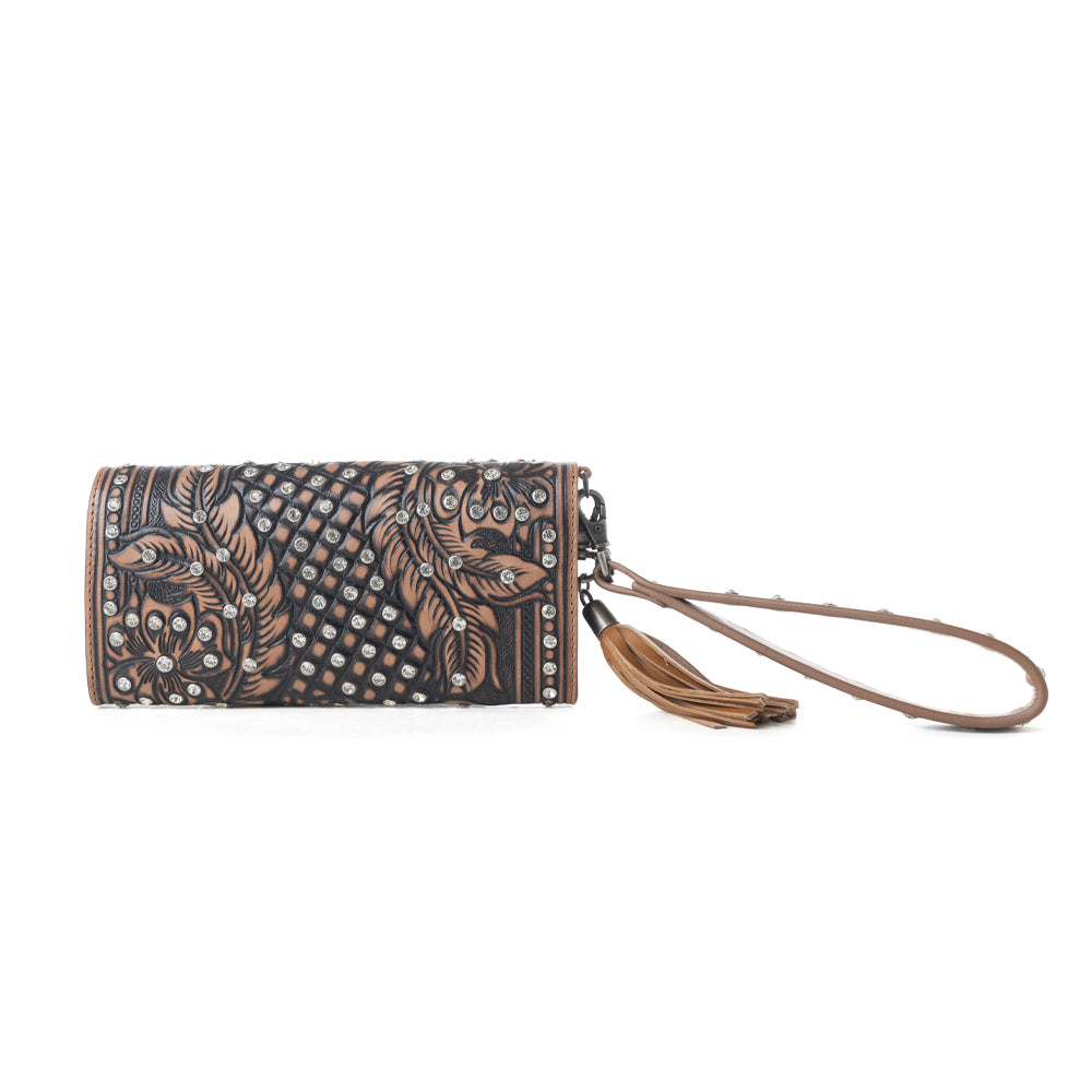 Wildflower Story Handtooled Leather Wallet Variant Combo