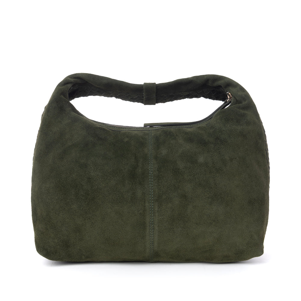 Saddle Weave Genuine Suede Leather Bag Variant Combo