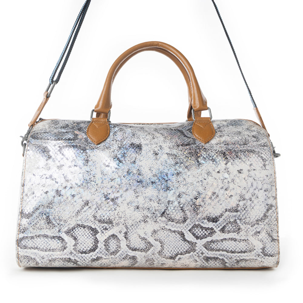 Ranger's Echo Snake Print Leather Duffle Bag Variant Combo