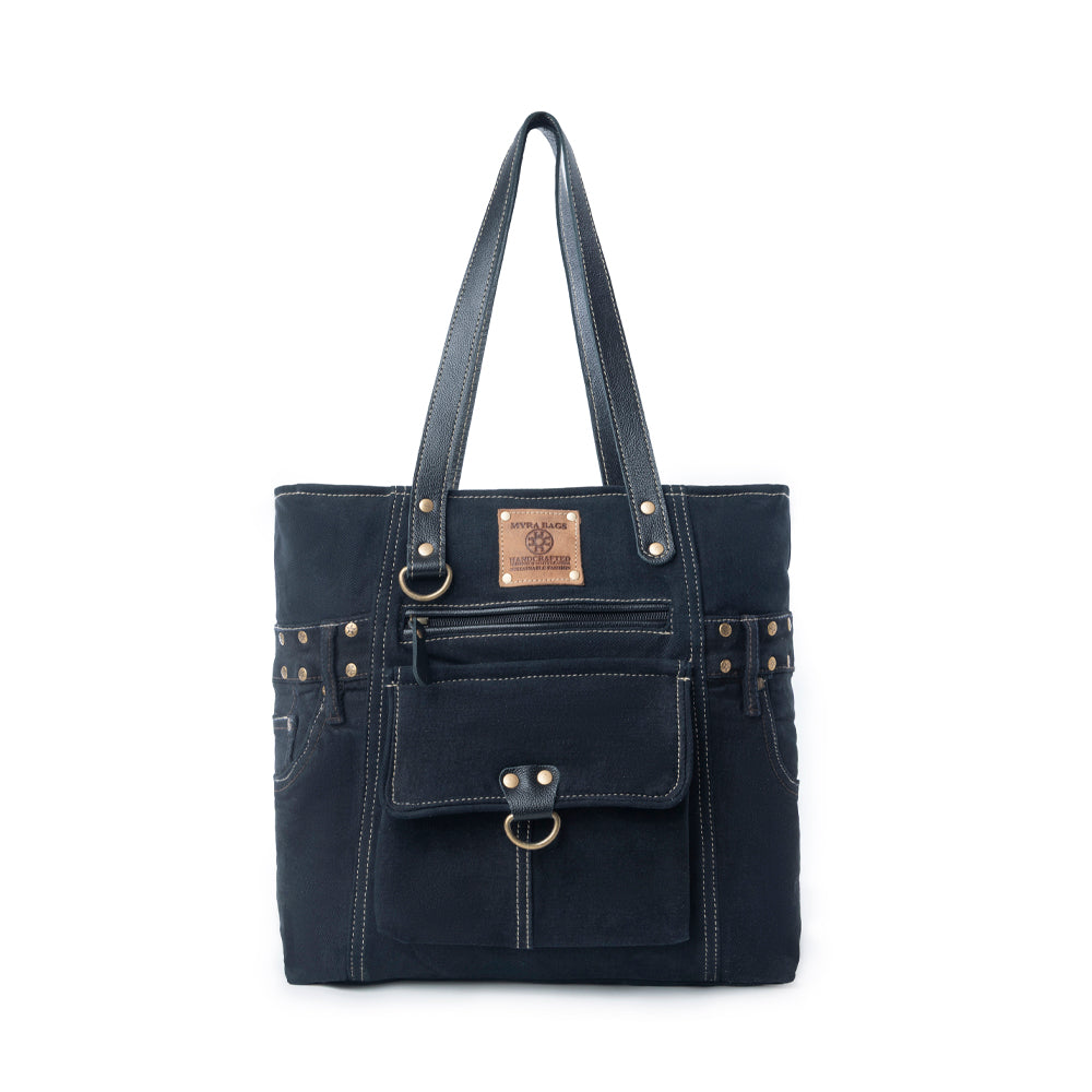 Myra Desert Trail Tote Bag in Midnight Coal