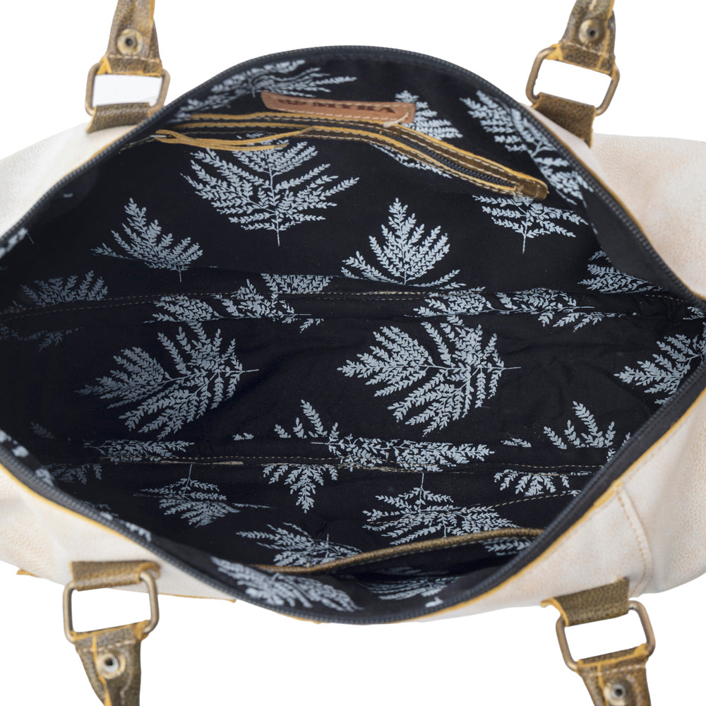 Myra Summit Line Leather Laptop Bag in Desert Cream