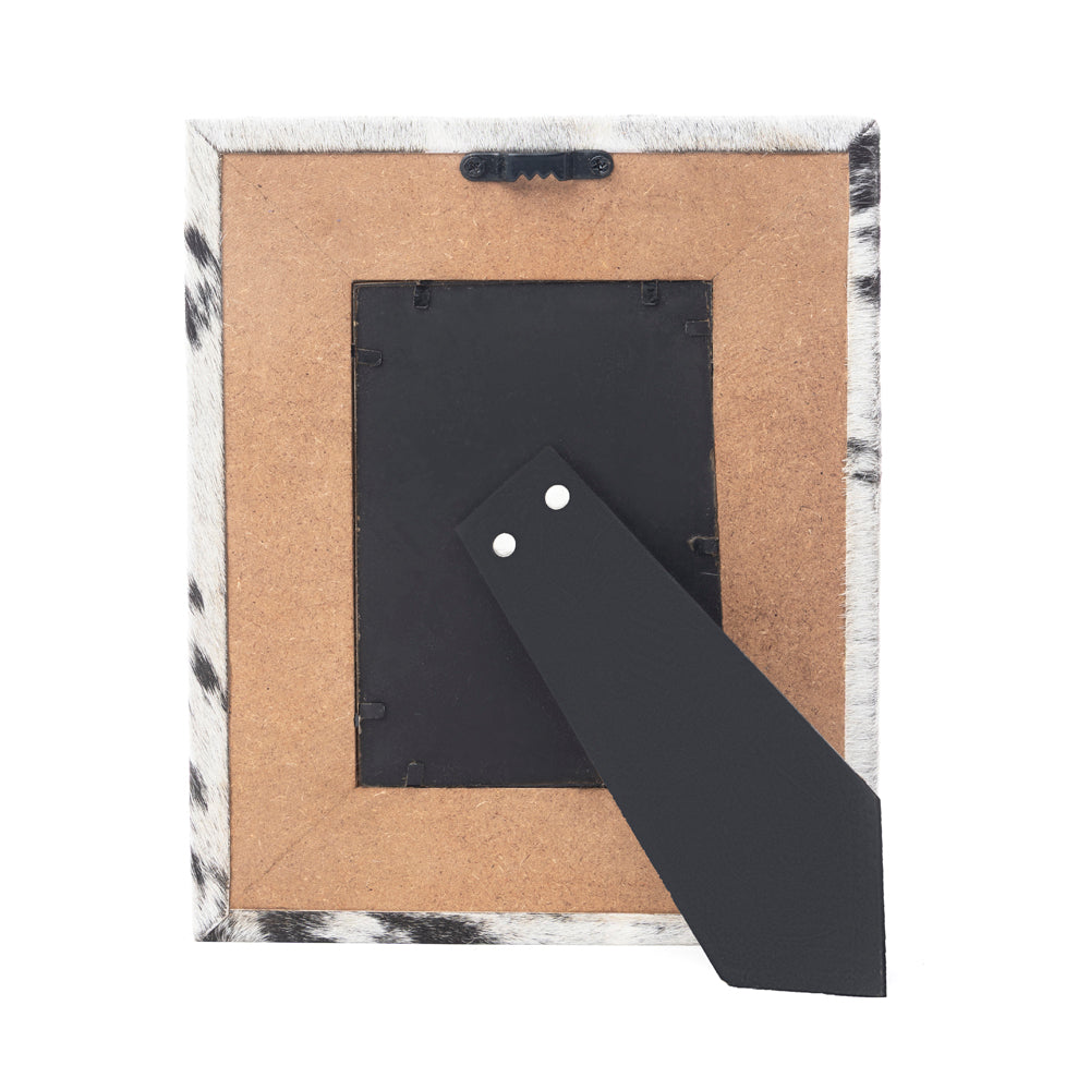 Sequoia Whisper Handtooled Leather Photo Frame in Espresso Cream