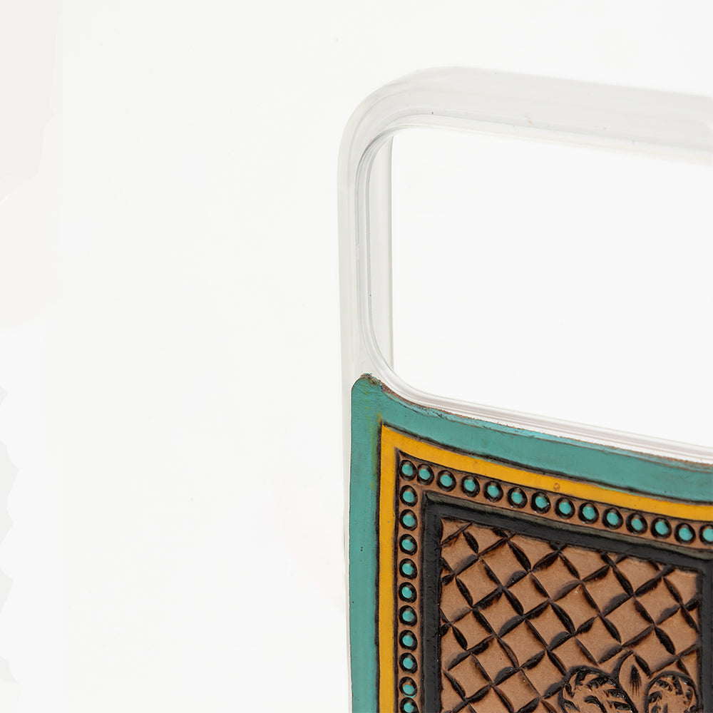 Latticeforge Handtooled iPhone 17 Pro Mobile Case