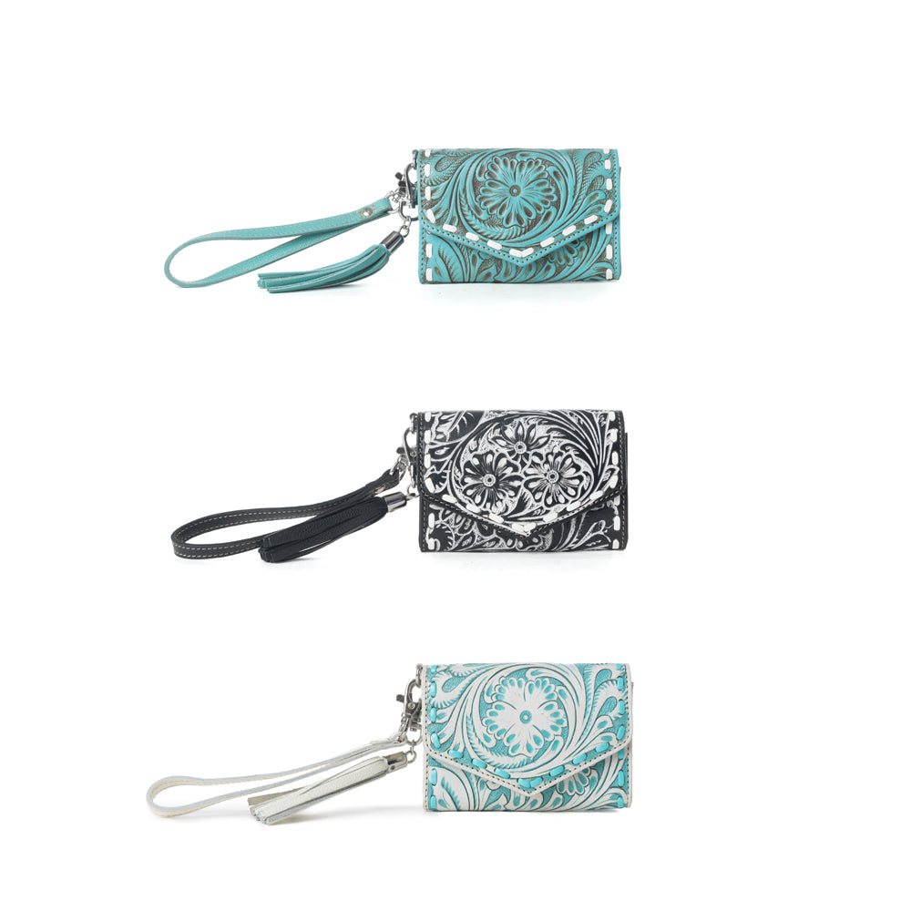 Elise Handtooled Leather Wallet Variant Combo