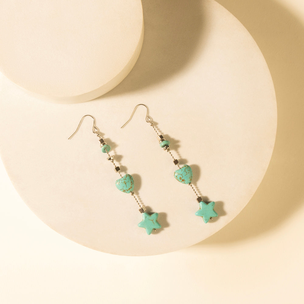 Dust & Sky Charm Earrings in Desert Turquoise